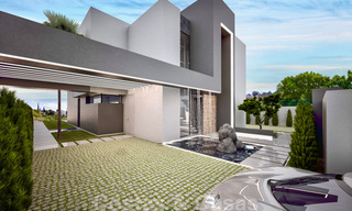 Villas modernas y contemporáneas en construcción a la venta, a tiro de piedra del campo de golf ubicado en Marbella - Estepona 37015 