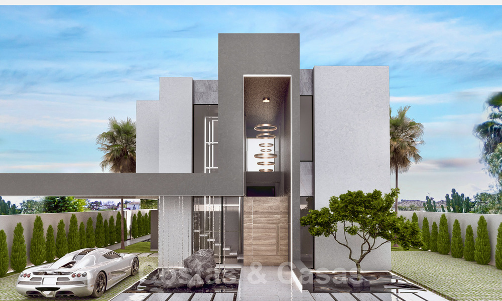 Villas modernas y contemporáneas en construcción a la venta, a tiro de piedra del campo de golf ubicado en Marbella - Estepona 37017