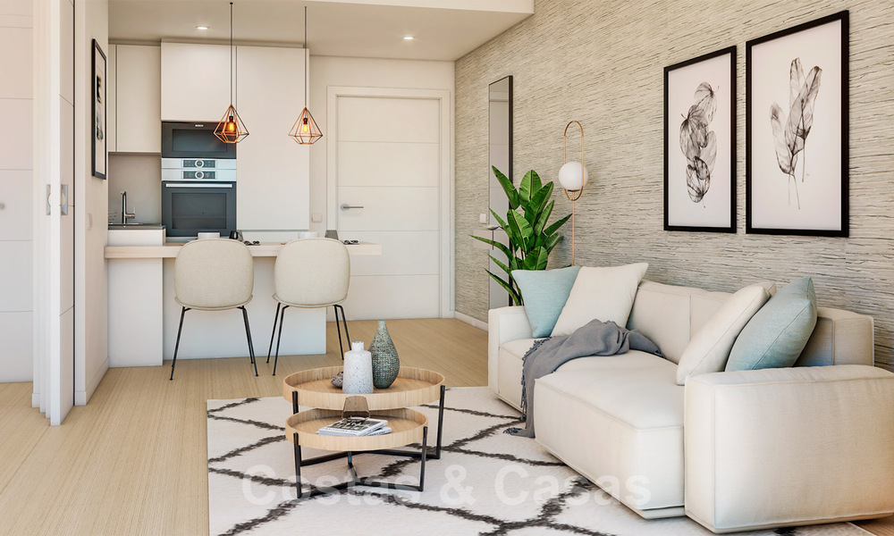 Modernos apartamentos de lujo a la venta en un exclusivo complejo con laguna privada en la Costa del Sol 37075