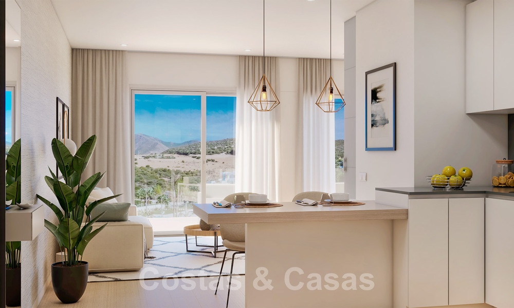 Modernos apartamentos de lujo a la venta en un exclusivo complejo con laguna privada en la Costa del Sol 37076