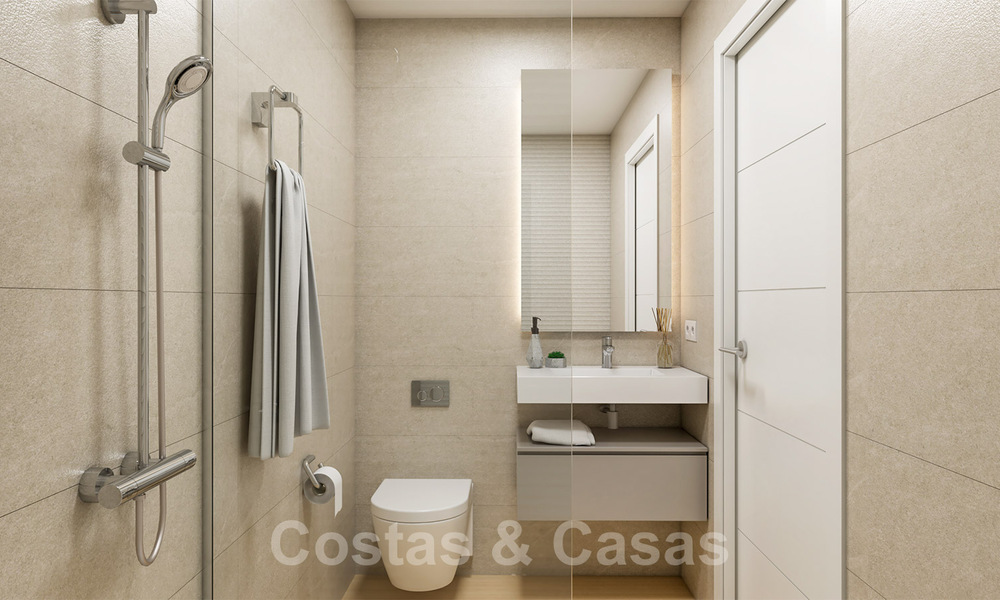 Modernos apartamentos de lujo a la venta en un exclusivo complejo con laguna privada en la Costa del Sol 37084
