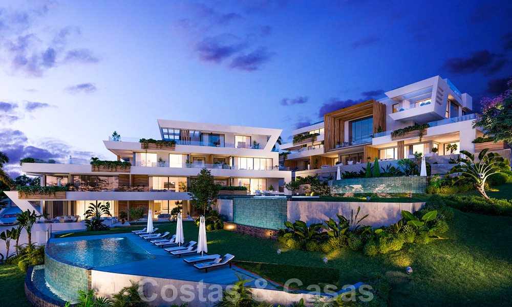Nuevos e innovadores apartamentos de lujo a la venta directamente en el campo de golf y con vistas al mar en Cabopino, Marbella Este 37098