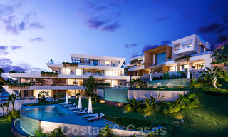 Nuevos e innovadores apartamentos de lujo a la venta directamente en el campo de golf y con vistas al mar en Cabopino, Marbella Este 37098 