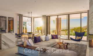 Nuevos e innovadores apartamentos de lujo a la venta directamente en el campo de golf y con vistas al mar en Cabopino, Marbella Este 37099 