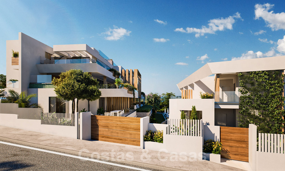 Nuevos e innovadores apartamentos de lujo a la venta directamente en el campo de golf y con vistas al mar en Cabopino, Marbella Este 37100
