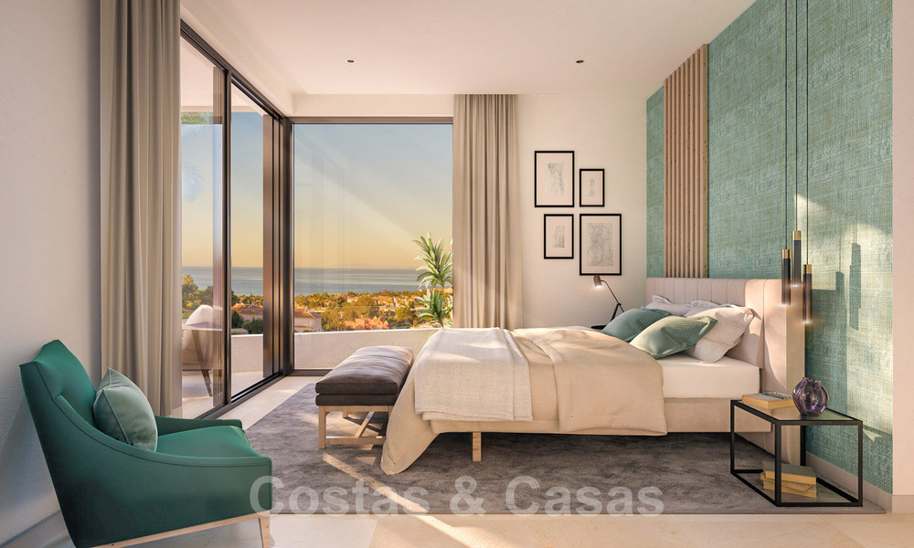 Nuevos e innovadores apartamentos de lujo a la venta directamente en el campo de golf y con vistas al mar en Cabopino, Marbella Este 37101