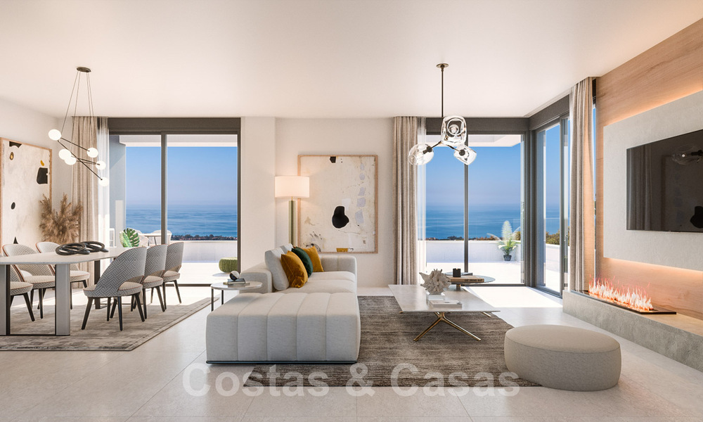 Nuevo proyecto de diseño contemporáneo con apartamentos de lujo en venta con impresionantes vistas al mar en Marbella Este 37392