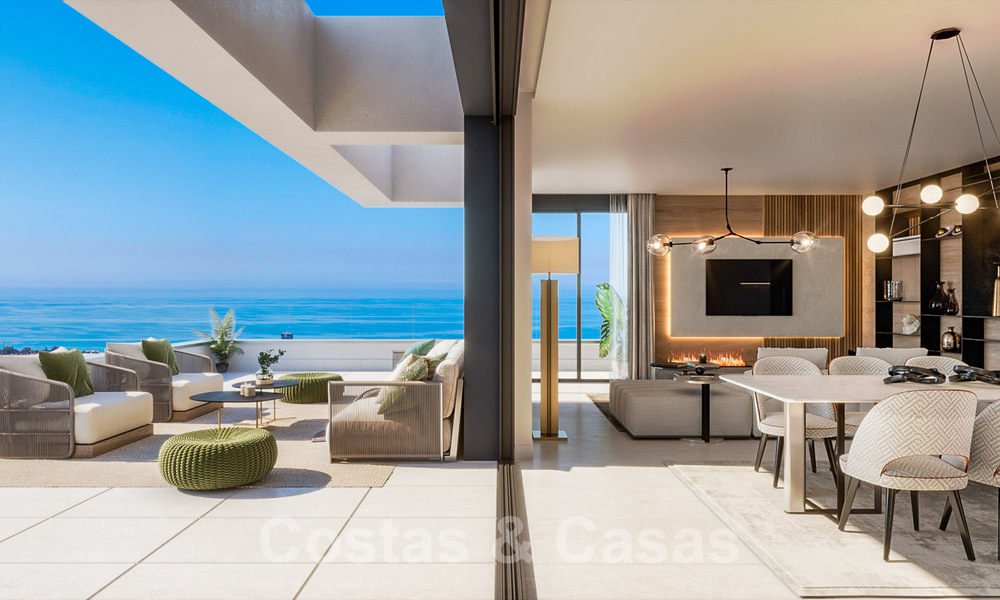 Nuevo proyecto de diseño contemporáneo con apartamentos de lujo en venta con impresionantes vistas al mar en Marbella Este 37393