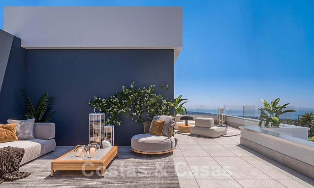 Nuevo proyecto de diseño contemporáneo con apartamentos de lujo en venta con impresionantes vistas al mar en Marbella Este 37398
