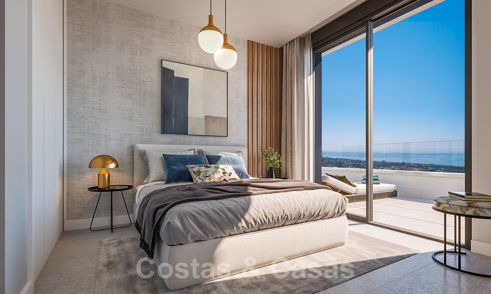 Nuevo proyecto de diseño contemporáneo con apartamentos de lujo en venta con impresionantes vistas al mar en Marbella Este 37399