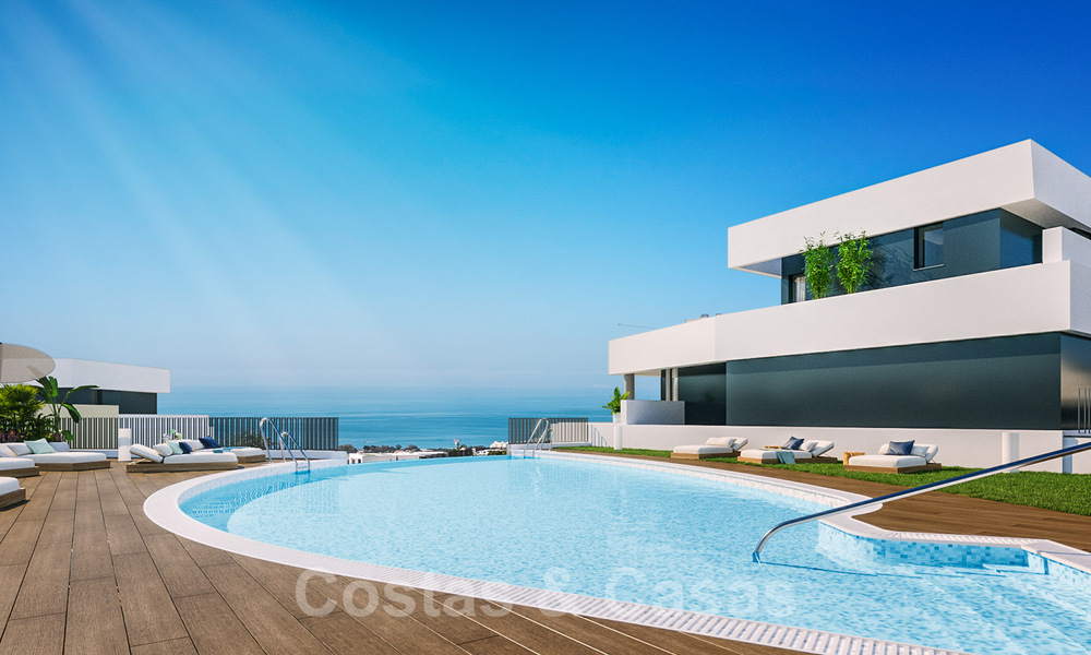 Nuevo proyecto de diseño contemporáneo con apartamentos de lujo en venta con impresionantes vistas al mar en Marbella Este 37403