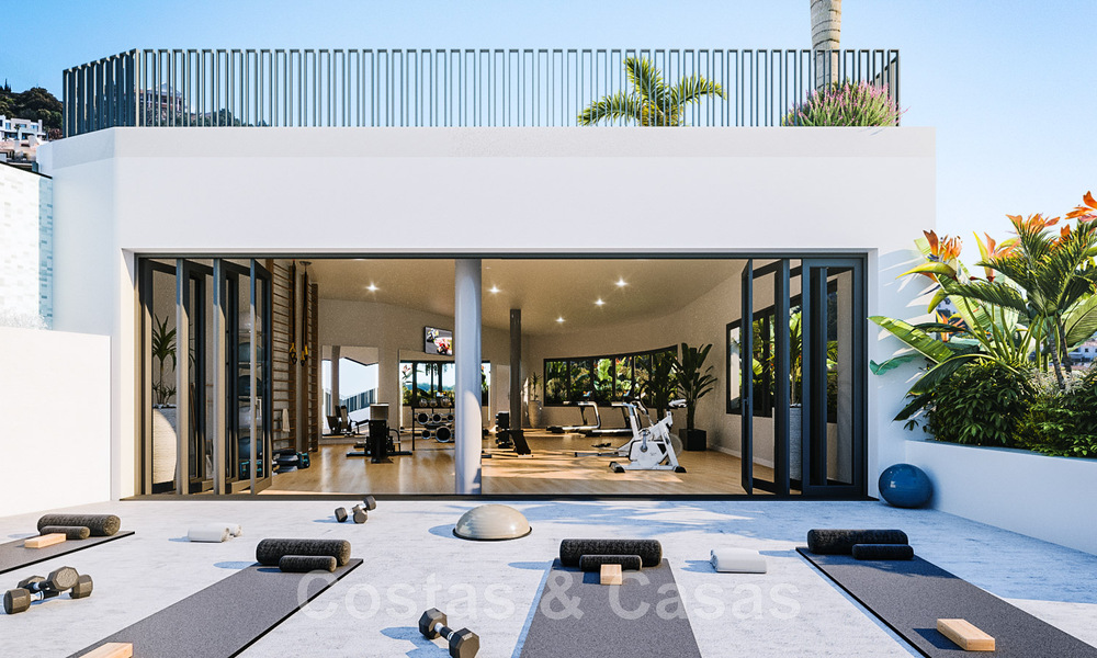 Nuevo proyecto de diseño contemporáneo con apartamentos de lujo en venta con impresionantes vistas al mar en Marbella Este 47631