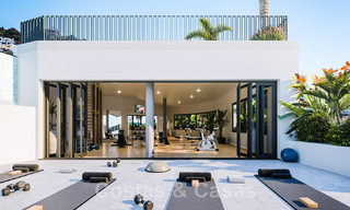 Nuevo proyecto de diseño contemporáneo con apartamentos de lujo en venta con impresionantes vistas al mar en Marbella Este 47631 