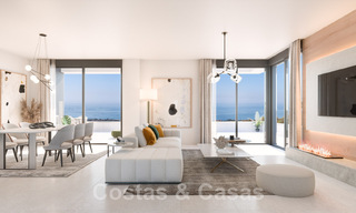 Nuevo proyecto de diseño contemporáneo con apartamentos de lujo en venta con impresionantes vistas al mar en Marbella Este 47632 