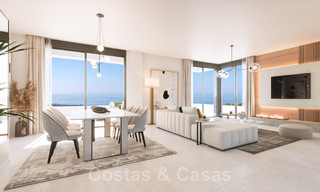 Nuevo proyecto de diseño contemporáneo con apartamentos de lujo en venta con impresionantes vistas al mar en Marbella Este 47634 