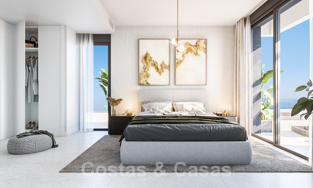 Nuevo proyecto de diseño contemporáneo con apartamentos de lujo en venta con impresionantes vistas al mar en Marbella Este 47637