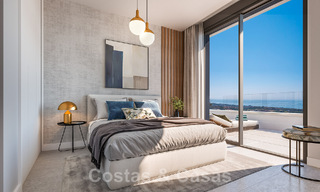 Nuevo proyecto de diseño contemporáneo con apartamentos de lujo en venta con impresionantes vistas al mar en Marbella Este 47639 
