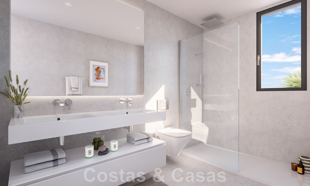 Nuevo proyecto de diseño contemporáneo con apartamentos de lujo en venta con impresionantes vistas al mar en Marbella Este 47640