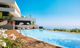Nuevo proyecto de diseño contemporáneo con apartamentos de lujo en venta con impresionantes vistas al mar en Marbella Este 47653 