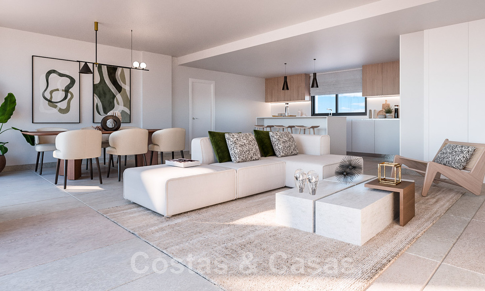 Nuevo proyecto de diseño contemporáneo con apartamentos de lujo en venta con impresionantes vistas al mar en Marbella Este 47659
