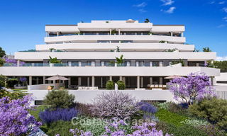 Nuevo proyecto de diseño contemporáneo con apartamentos de lujo en venta con impresionantes vistas al mar en Marbella Este 800518 