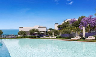Nuevo proyecto de diseño contemporáneo con apartamentos de lujo en venta con impresionantes vistas al mar en Marbella Este 800523 