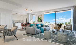 Primera línea de golf, modernos y lujosos apartamentos en venta, a poca distancia de los servicios en Guadalmina y San Pedro en Marbella 806664 