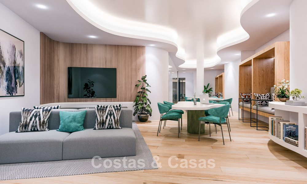 Primera línea de golf, modernos y lujosos apartamentos en venta, a poca distancia de los servicios en Guadalmina y San Pedro en Marbella 806666