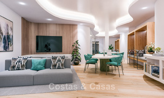 Primera línea de golf, modernos y lujosos apartamentos en venta, a poca distancia de los servicios en Guadalmina y San Pedro en Marbella 806666 