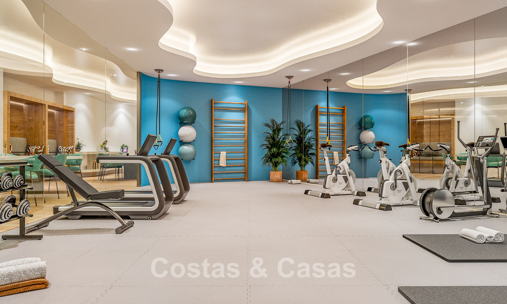 Primera línea de golf, modernos y lujosos apartamentos en venta, a poca distancia de los servicios en Guadalmina y San Pedro en Marbella 806667