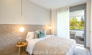 Primera línea de golf, modernos y lujosos apartamentos en venta, a poca distancia de los servicios en Guadalmina y San Pedro en Marbella 806672 