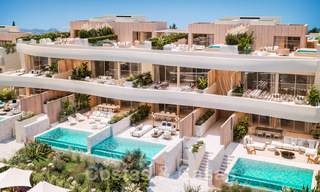 Nueva urbanización frente a la playa. Venta de villas de ultra lujo en primera línea de playa en Marbella 48724 