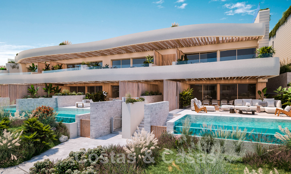 Nueva urbanización frente a la playa. Venta de villas de ultra lujo en primera línea de playa en Marbella 48726