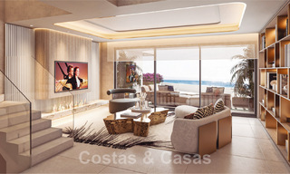Nueva urbanización frente a la playa. Venta de villas de ultra lujo en primera línea de playa en Marbella 48732 