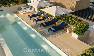 Nueva urbanización frente a la playa. Venta de villas de ultra lujo en primera línea de playa en Marbella 48735 