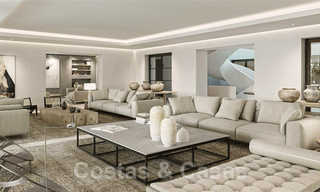 Parcela con proyecto y con licencia para un majestuosa y contemporánea villa mediterránea de lujo en venta con impresionantes vistas al mar en la exclusiva Cascada de Camoján en Marbella 38049 