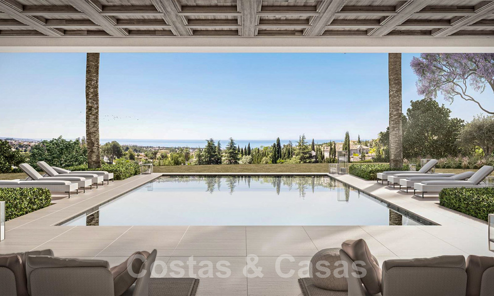 Majestuosa y contemporánea villa mediterránea de lujo en venta con impresionantes vistas al mar en la exclusiva Cascada de Camoján en Marbella 38057