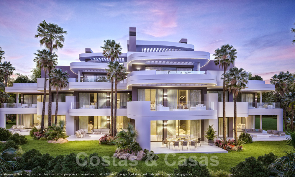Apartamentos lujosos, modernos y contemporáneos con impresionantes vistas al mar en venta a poca distancia del centro de Marbella 38317