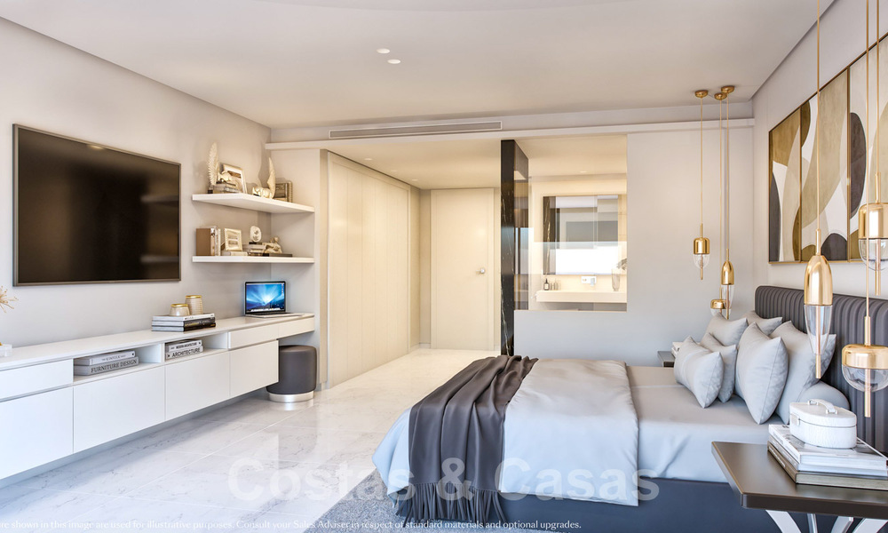 Apartamentos lujosos, modernos y contemporáneos con impresionantes vistas al mar en venta a poca distancia del centro de Marbella 38319