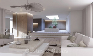 Moderno y espacioso ático de diseño en venta en segunda línea de playa y a poca distancia del centro de Puerto Banús en Marbella 38246 