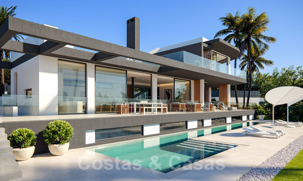 Espectacular villa de diseño con tejado verde en venta en la Milla de Oro de Marbella 38785