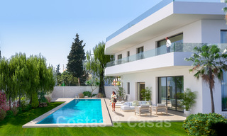 Moderna villa de lujo en venta en una exclusiva urbanización a un paso de la playa en la Milla de Oro de Marbella 38788 