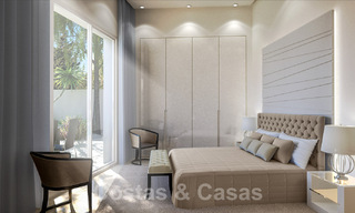 Moderna villa de lujo en venta en una exclusiva urbanización a un paso de la playa en la Milla de Oro de Marbella 38795 