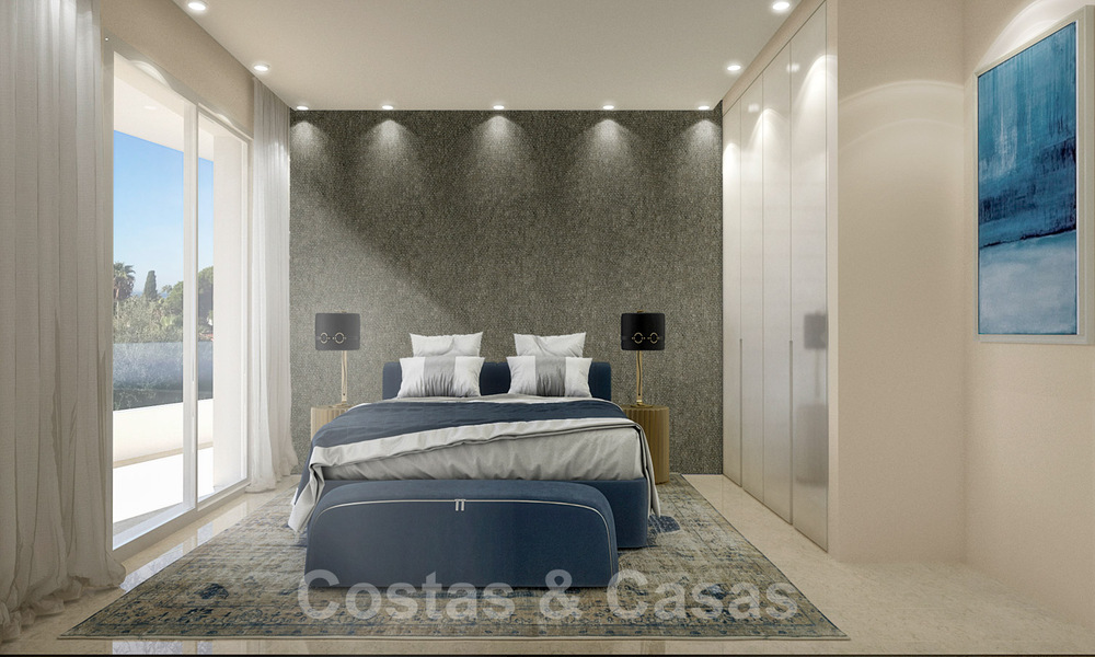 Moderna villa de lujo en venta en una exclusiva urbanización a un paso de la playa en la Milla de Oro de Marbella 38798