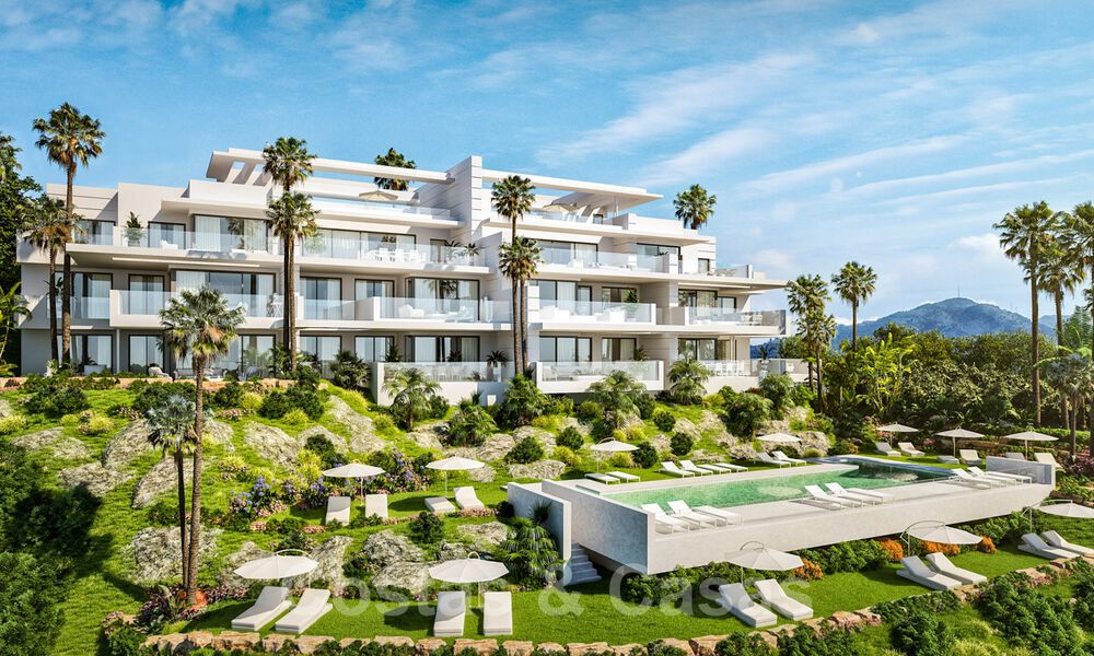 ¡Nuevo en el mercado! Apartamentos de lujo, modernos y contemporáneos, con preciosas vistas al mar, en venta a un paso del centro de Marbella 38907