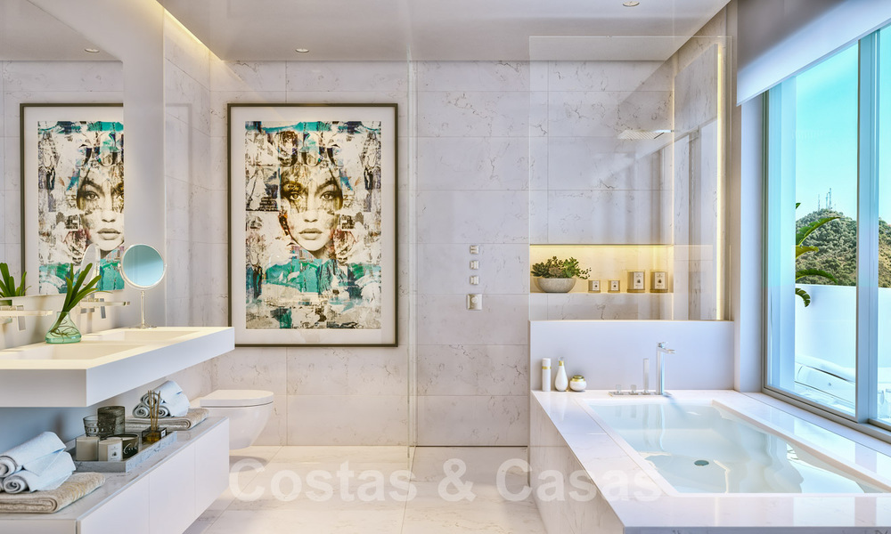 Apartamentos de lujo, modernos y contemporáneos, con preciosas vistas al mar, en venta a un paso del centro de Marbella 38910