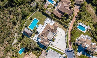 Majestuosa y contemporánea villa mediterránea de lujo en venta con vistas al mar en la exclusiva zona de El Madroñal en Benahavis - Marbella 38878 