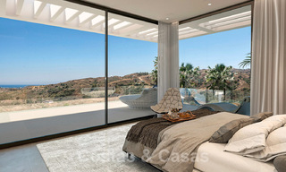 Moderna y lujosa villa en venta en un resort de golf de Mijas, con vistas panorámicas al campo y al mar, Costa del Sol 38942 