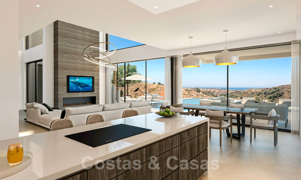 Moderna y lujosa villa en venta en un resort de golf de Mijas, con vistas panorámicas al campo y al mar, Costa del Sol 38944
