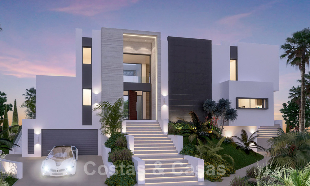 Moderna y lujosa villa en venta en un resort de golf de Mijas, con vistas panorámicas al campo y al mar, Costa del Sol 38945